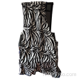 Superzachte korte pluche fleece deken met print